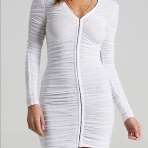 Lioness White Long Sleeve Dress